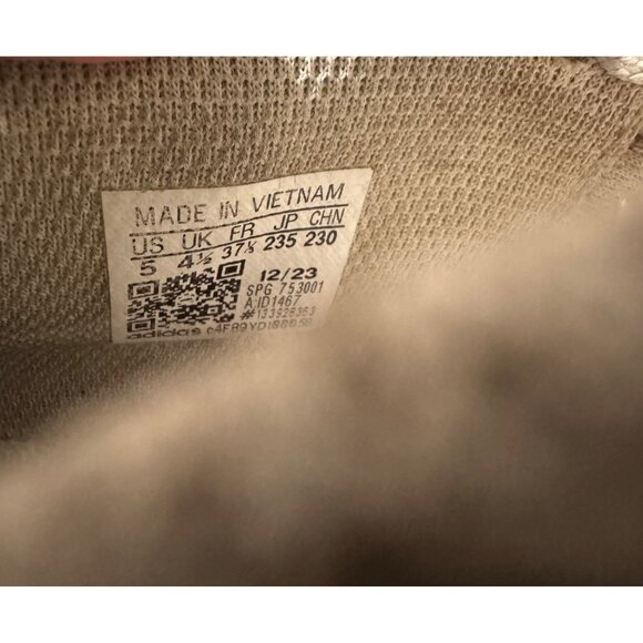 Adidas Adizero Football Cleats Size 5 Beige Synthetic Textile Kids Sports Shoes - Picture 6 of 7